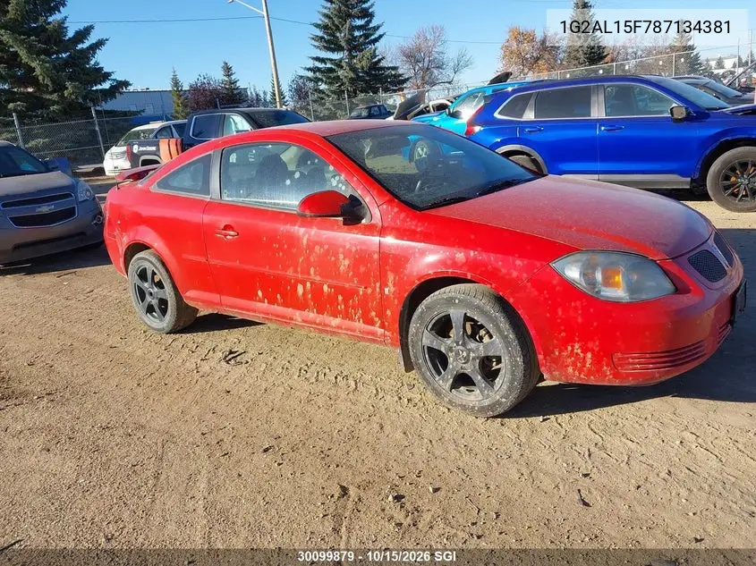 PONTIAC G5 2008, VIN 1G2AL15F787134381