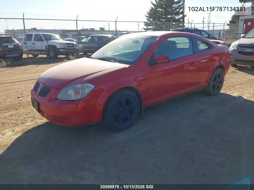2008 PONTIAC G5 VIN 1G2AL15F787134381 — фото 2