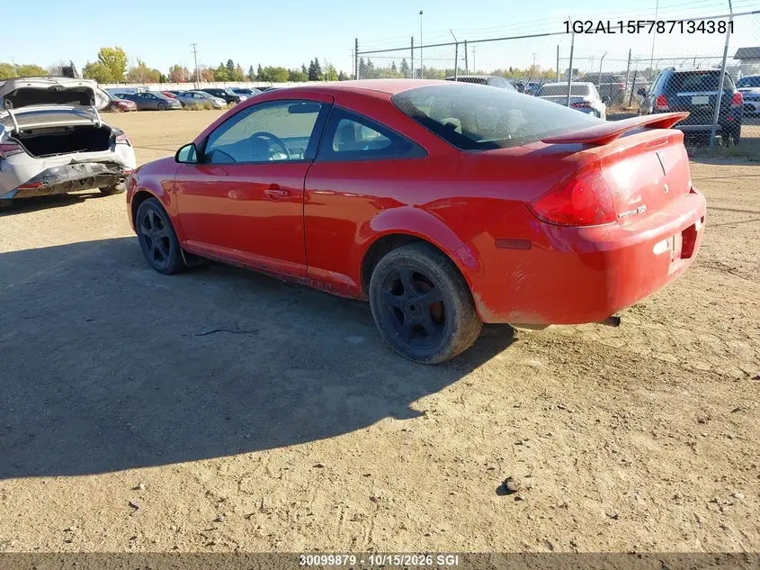 2008 PONTIAC G5 VIN 1G2AL15F787134381 — фото 3