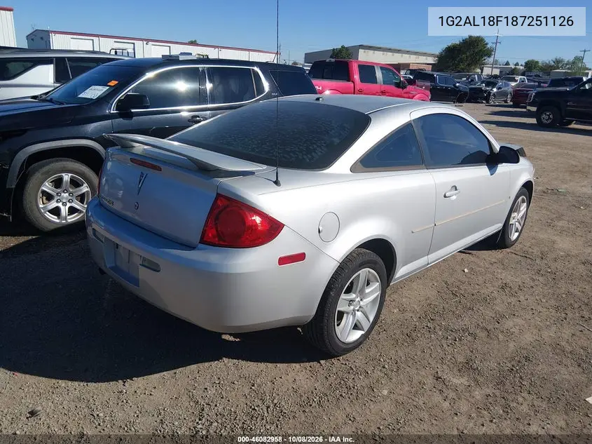 2008 PONTIAC G5 VIN 1G2AL18F187251126 — фото 4