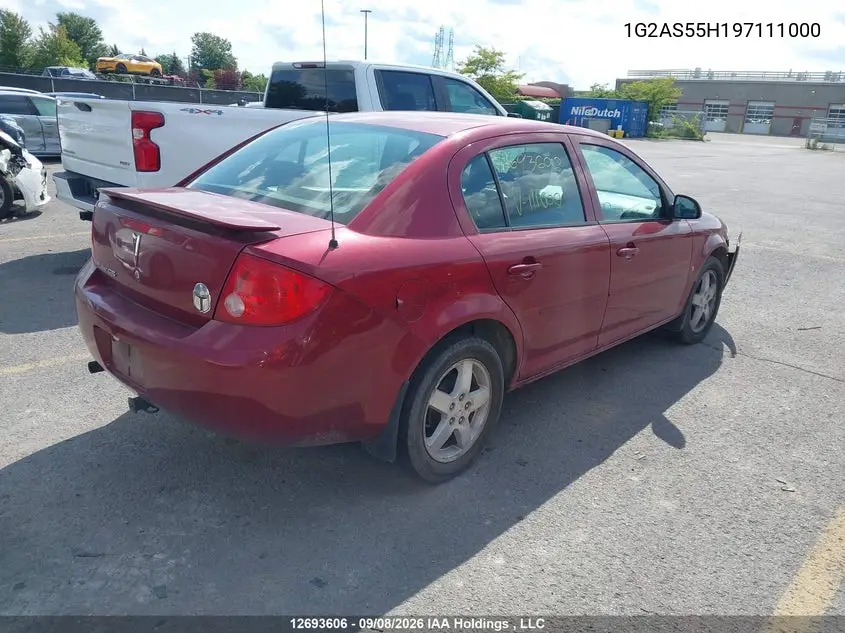 2009 PONTIAC G5 VIN 1G2AS55H197111000 — фото 4
