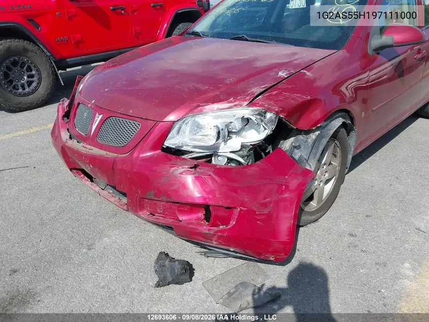 2009 PONTIAC G5 VIN 1G2AS55H197111000 — фото 6