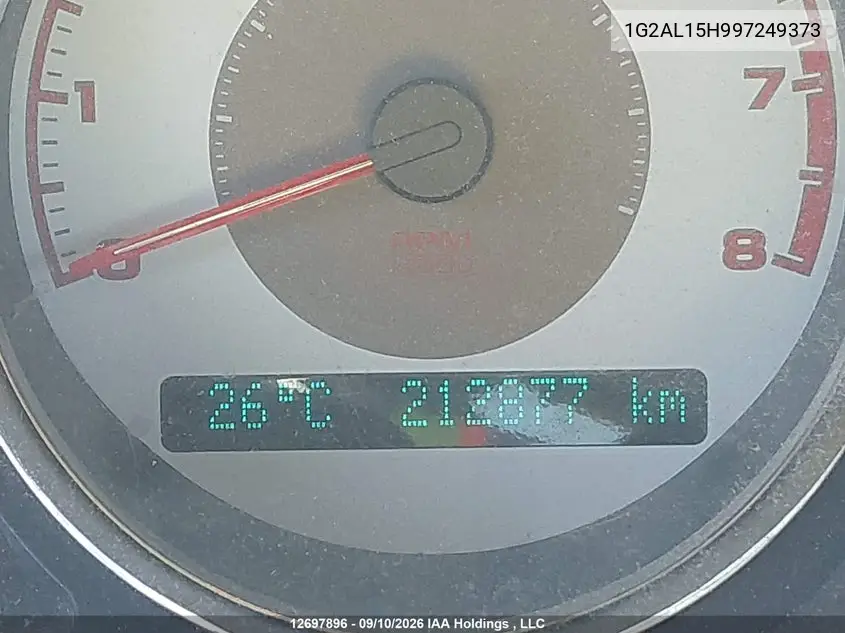 2009 PONTIAC G5 VIN 1G2AL15H997249373 — фото 15