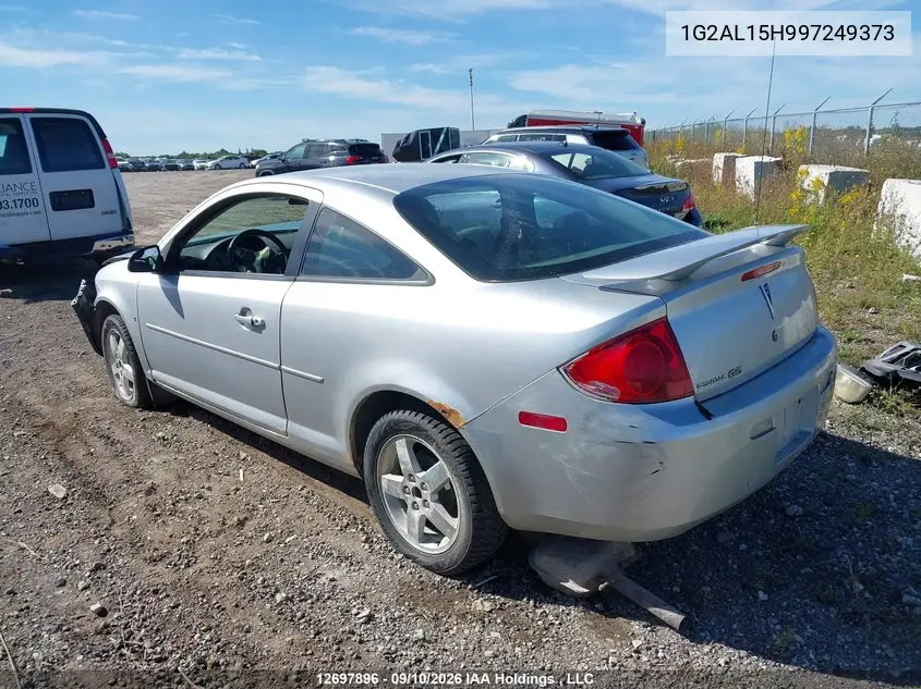 2009 PONTIAC G5 VIN 1G2AL15H997249373 — фото 3