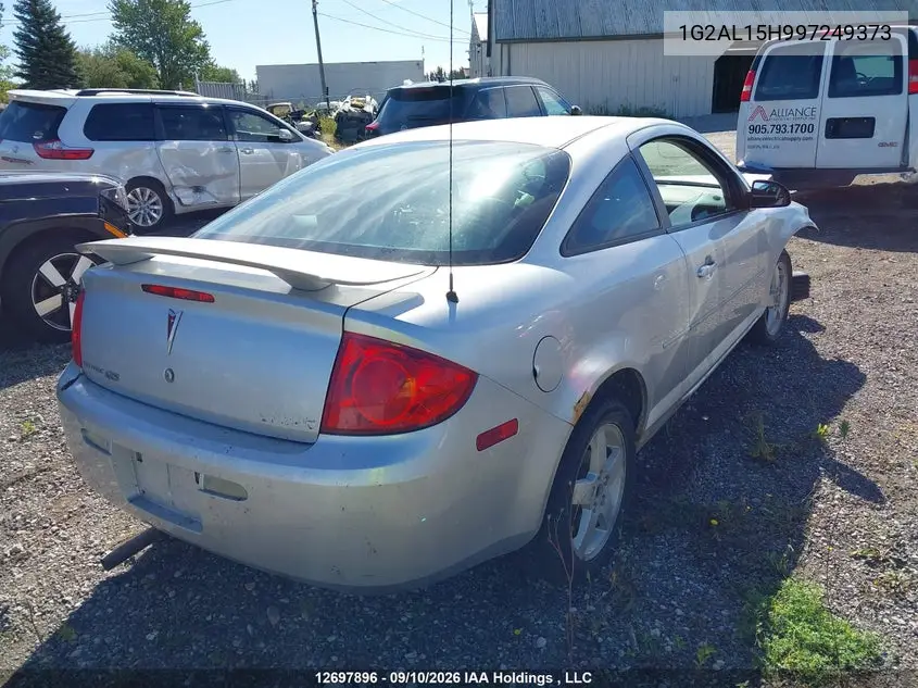 2009 PONTIAC G5 VIN 1G2AL15H997249373 — фото 4