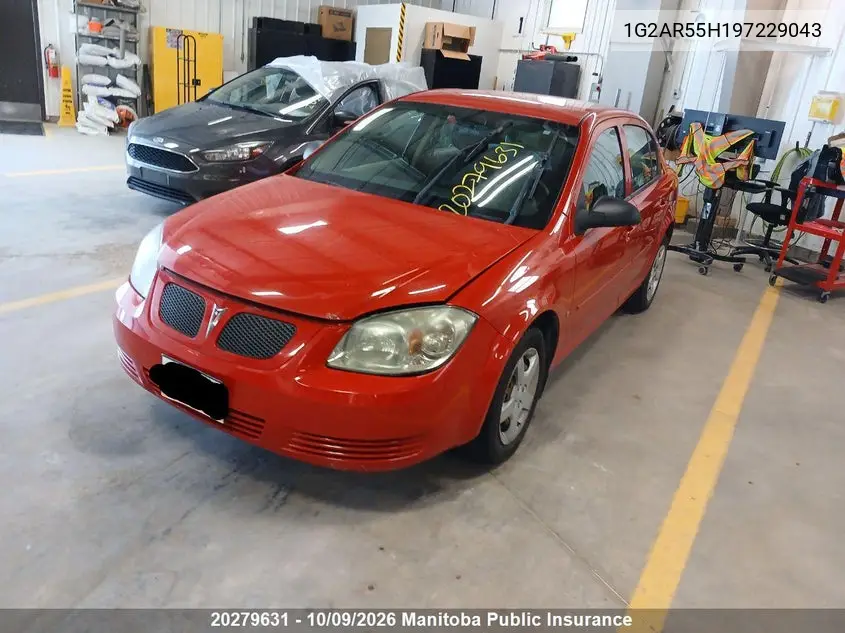 2009 PONTIAC G5 VIN 1G2AR55H197229043 — фото 2
