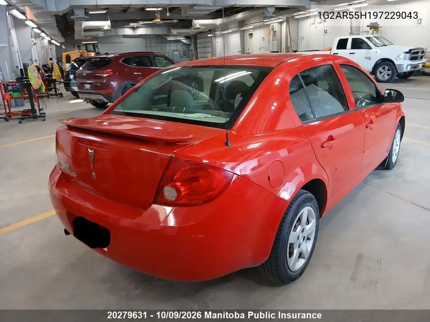2009 PONTIAC G5 VIN 1G2AR55H197229043 — фото 5