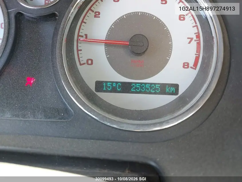 2009 PONTIAC G5 VIN 1G2AL15H897274913 — фото 7