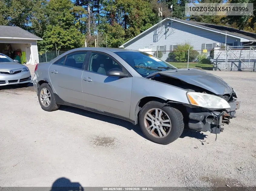 PONTIAC G6 2005, VIN 1G2ZG528X54143996