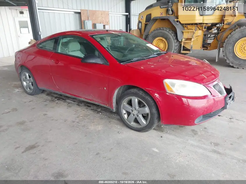 PONTIAC G6 2006, VIN 1G2ZH158964248161