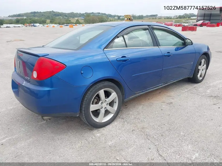 2007 PONTIAC G6 VIN 1G2ZM587774157526 — фото 4