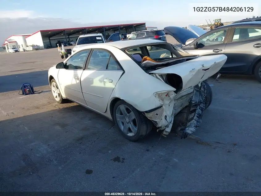 2008 PONTIAC G6 VIN 1G2ZG57B484206129 — фото 3