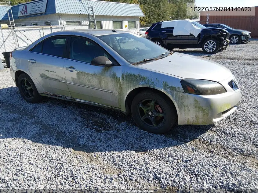 PONTIAC G6 2008, VIN 1G2ZG57N784140623