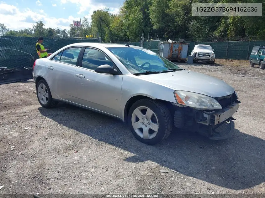 PONTIAC G6 2009, VIN 1G2ZG57B694162636