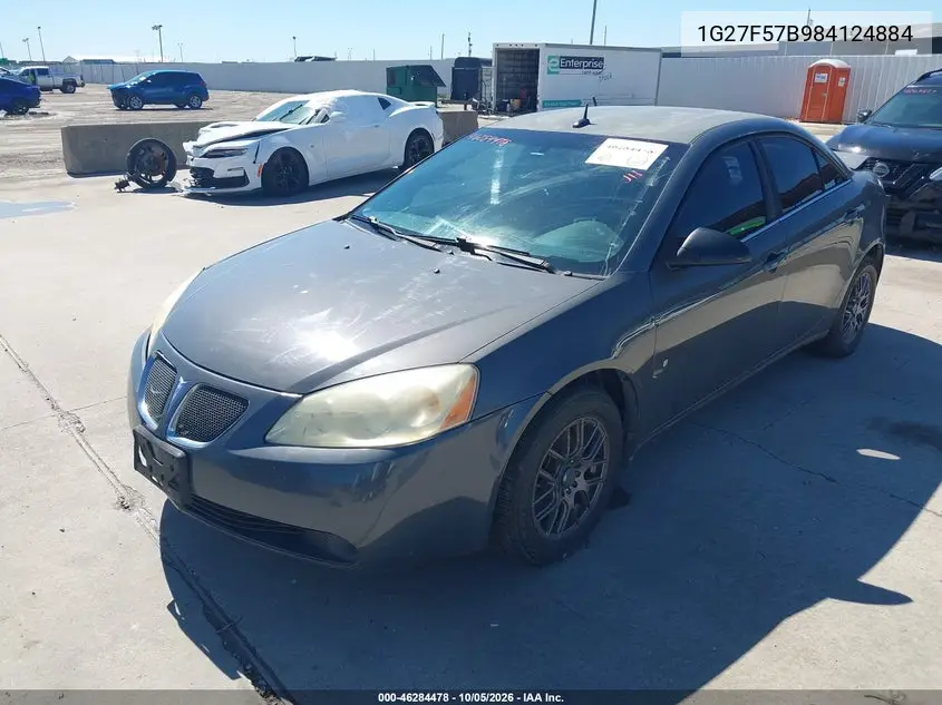 2009 PONTIAC G6 VIN 1G27F57B984124884 — фото 2