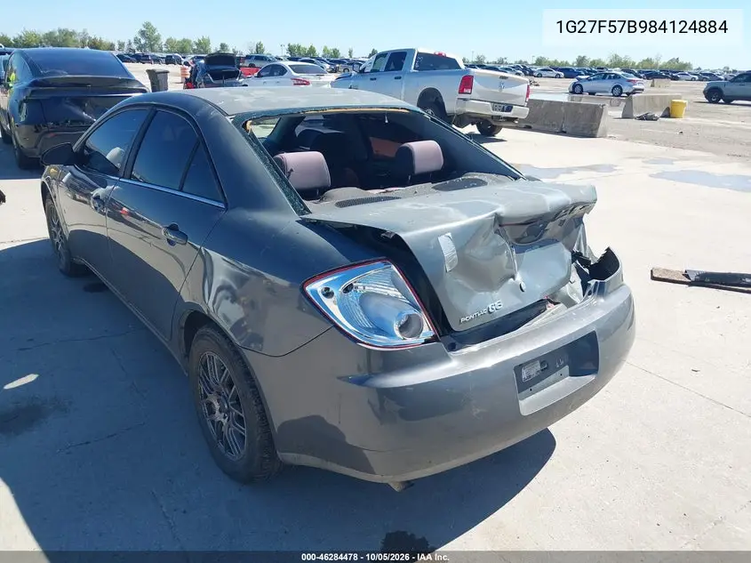2009 PONTIAC G6 VIN 1G27F57B984124884 — фото 3