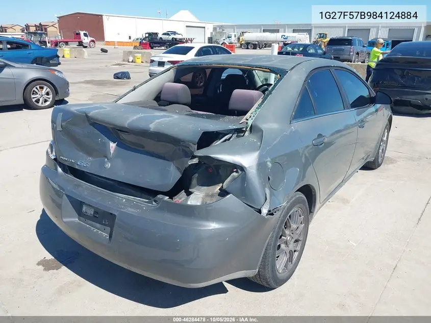 2009 PONTIAC G6 VIN 1G27F57B984124884 — фото 4