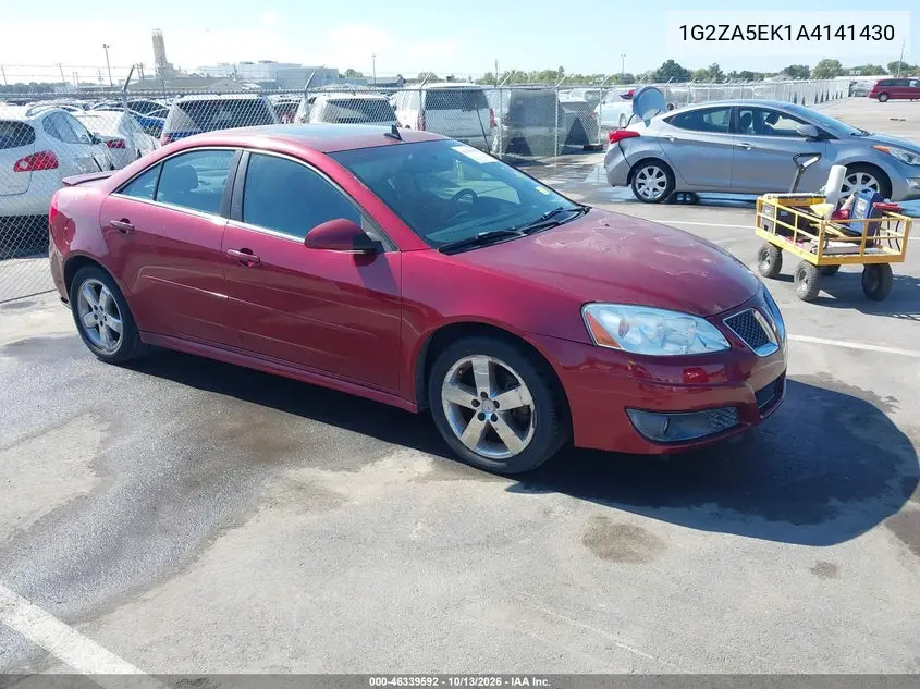 PONTIAC G6 2010, VIN 1G2ZA5EK1A4141430