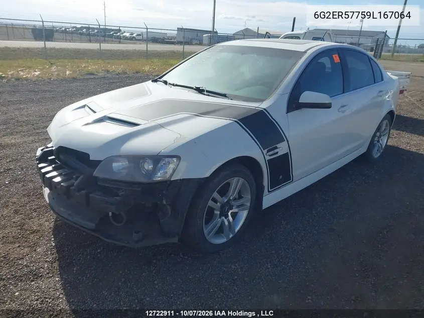 2009 PONTIAC G8 VIN 6G2ER57759L167064 — фото 2