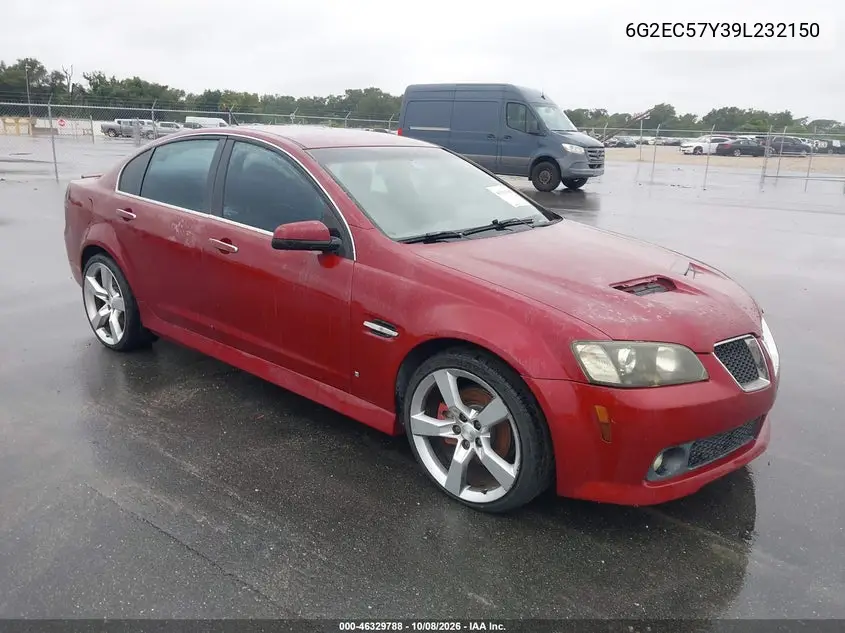 PONTIAC G8 2009, VIN 6G2EC57Y39L232150