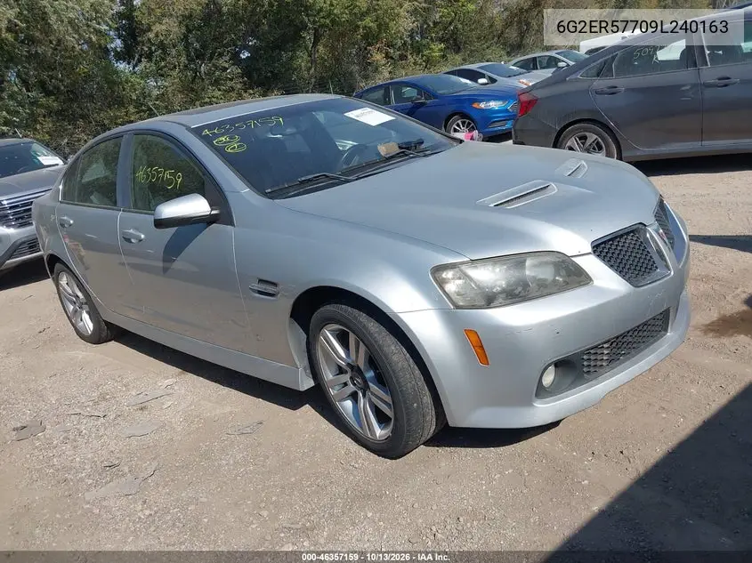 PONTIAC G8 2009, VIN 6G2ER57709L240163