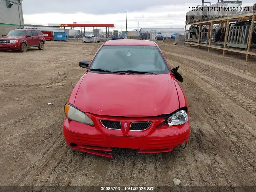 2001 PONTIAC GRAND AM VIN 1G2NF12E31M501773 — фото 13