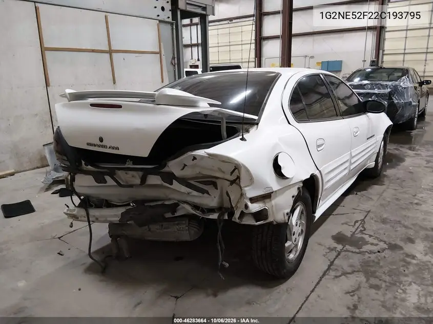 2002 PONTIAC GRAND AM VIN 1G2NE52F22C193795 — фото 4