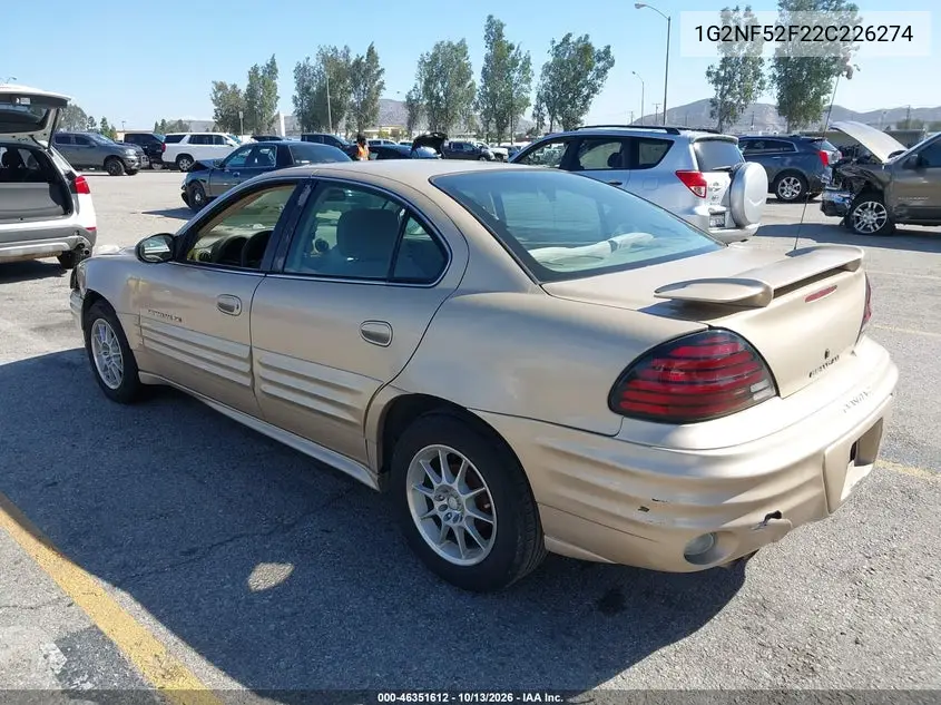 2002 PONTIAC GRAND AM VIN 1G2NF52F22C226274 — фото 3