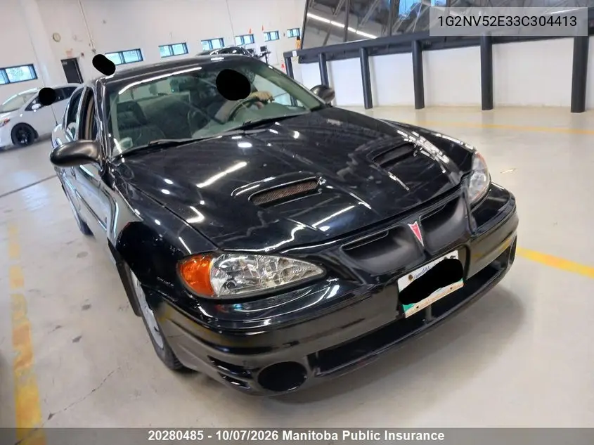 PONTIAC GRAND AM 2003, VIN 1G2NV52E33C304413