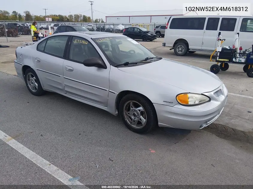 PONTIAC GRAND AM 2004, VIN 1G2NW52EX4M618312