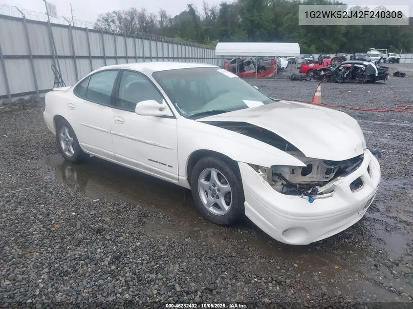 PONTIAC GRAND PRIX 2002, VIN 1G2WK52J42F240308