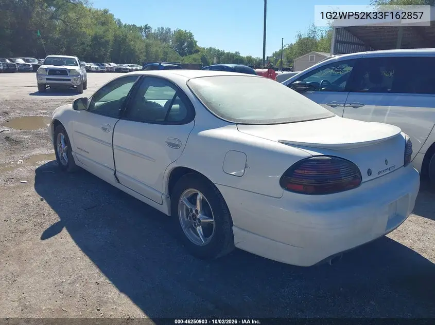 2003 PONTIAC GRAND PRIX VIN 1G2WP52K33F162857 — фото 3