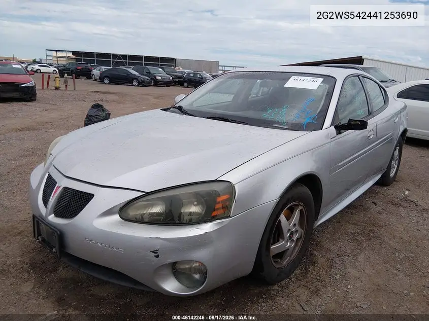 2004 PONTIAC GRAND PRIX VIN 2G2WS542441253690 — фото 2