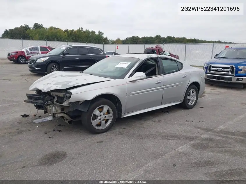 2004 PONTIAC GRAND PRIX VIN 2G2WP522341201696 — фото 2