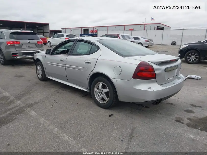 2004 PONTIAC GRAND PRIX VIN 2G2WP522341201696 — фото 3