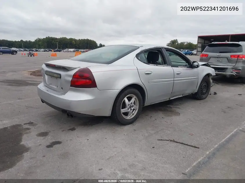 2004 PONTIAC GRAND PRIX VIN 2G2WP522341201696 — фото 4