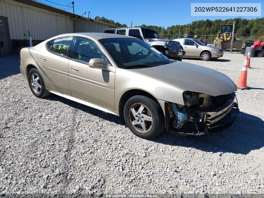 PONTIAC GRAND PRIX 2004, VIN 2G2WP522641227306