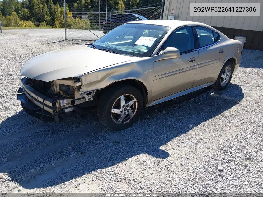 2004 PONTIAC GRAND PRIX VIN 2G2WP522641227306 — фото 2