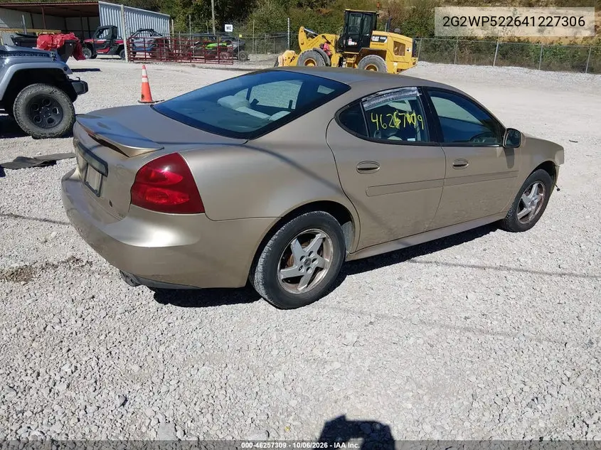 2004 PONTIAC GRAND PRIX VIN 2G2WP522641227306 — фото 4