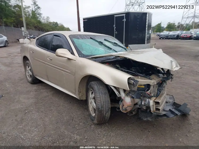 PONTIAC GRAND PRIX 2004, VIN 2G2WP522941229213