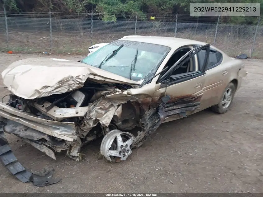 2004 PONTIAC GRAND PRIX VIN 2G2WP522941229213 — фото 2