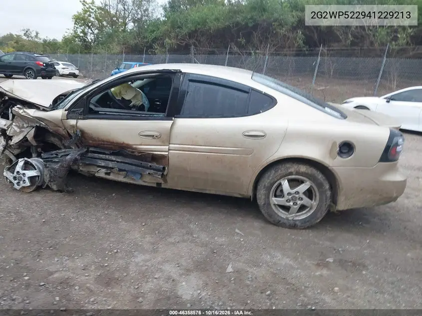 2004 PONTIAC GRAND PRIX VIN 2G2WP522941229213 — фото 3