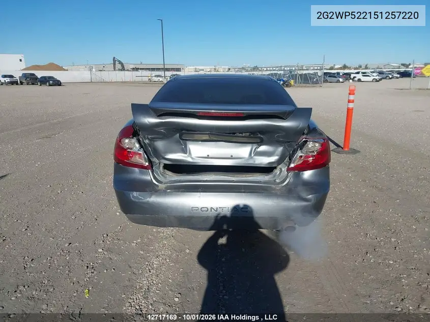 2005 PONTIAC GRAND PRIX VIN 2G2WP522151257220 — фото 16