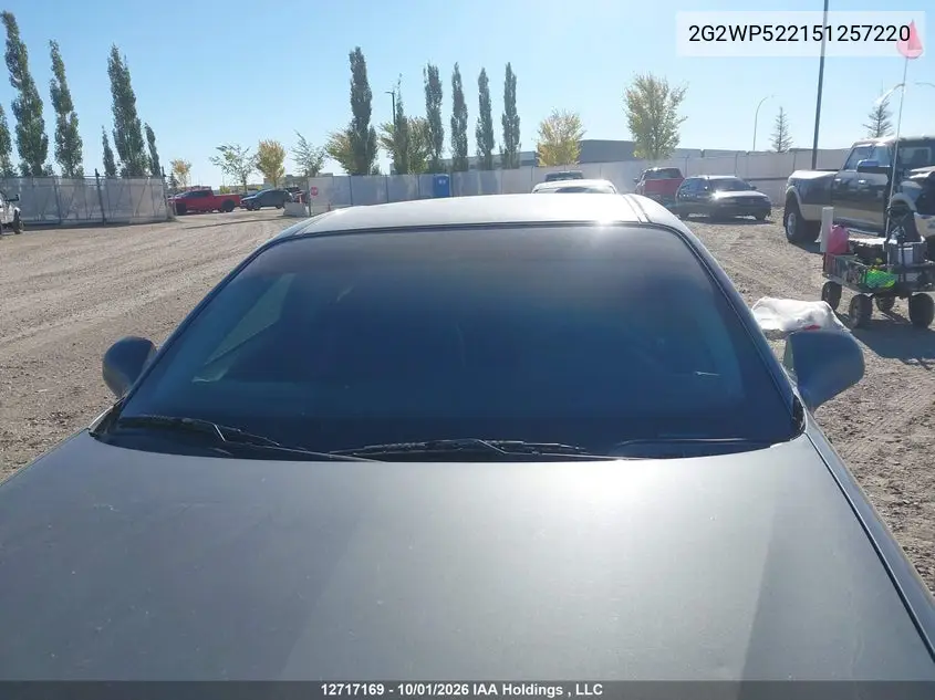 2005 PONTIAC GRAND PRIX VIN 2G2WP522151257220 — фото 17