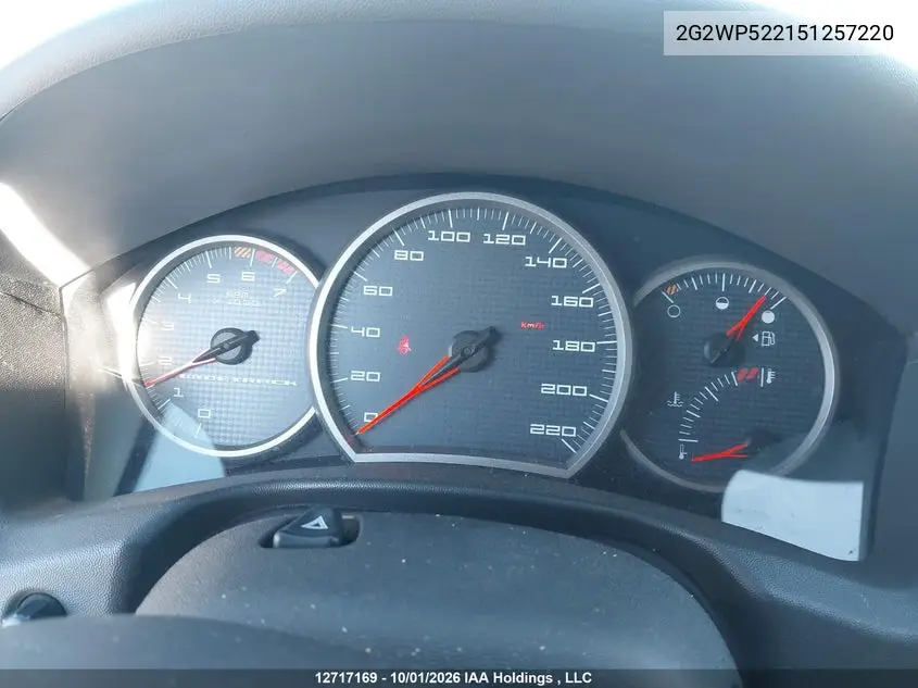 2005 PONTIAC GRAND PRIX VIN 2G2WP522151257220 — фото 7