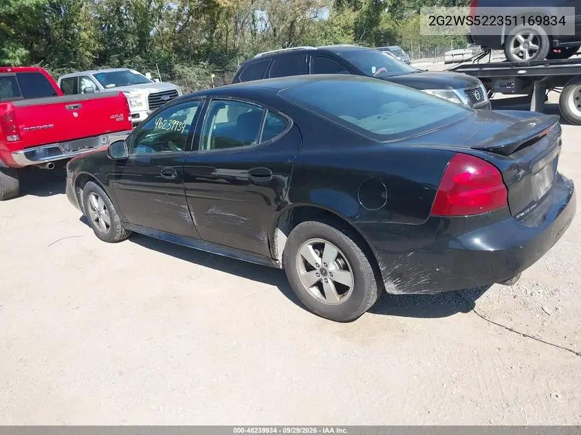 2005 PONTIAC GRAND PRIX VIN 2G2WS522351169834 — фото 3