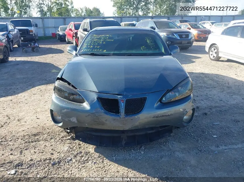2007 PONTIAC GRAND PRIX VIN 2G2WR554471227722 — фото 12