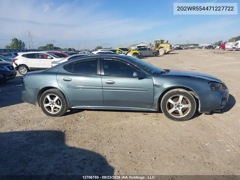 2007 PONTIAC GRAND PRIX VIN 2G2WR554471227722 — фото 13