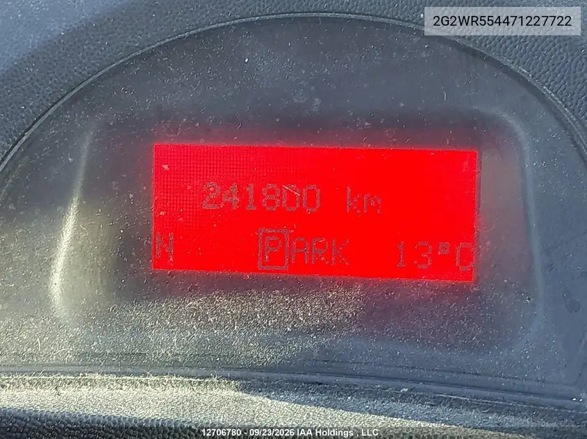 2007 PONTIAC GRAND PRIX VIN 2G2WR554471227722 — фото 15