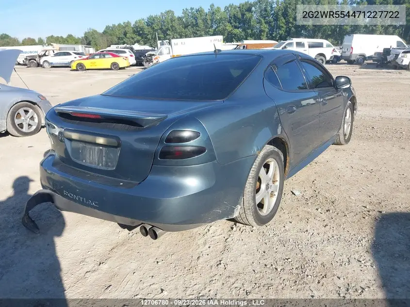 2007 PONTIAC GRAND PRIX VIN 2G2WR554471227722 — фото 4